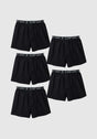Boxerbrief 5er Pack black Vorderansicht