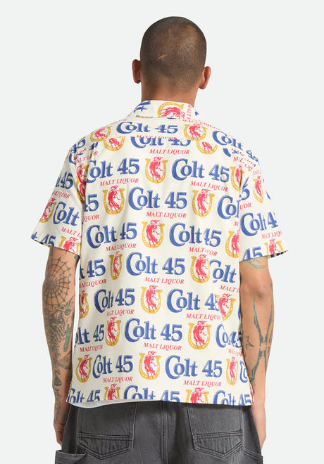 Brixton x Colt 45 Hemd-Kurzarm multi – Rückenansicht