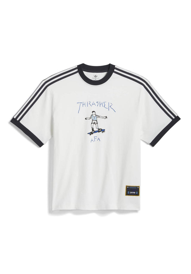 Thrasher x AFA Gonz Ringer white Vorderansicht