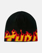 Flame Skully black Vorderansicht