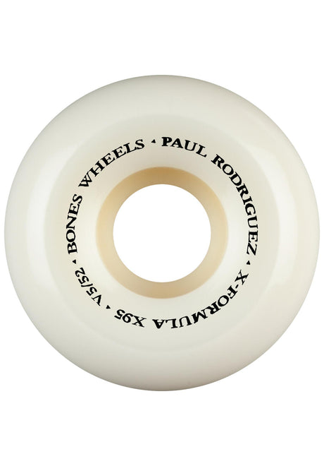 Bones Wheels X-Formula 95A Rodriguez Switch Heel V5 Sidecut Rolle offwhite – Rückenansicht
