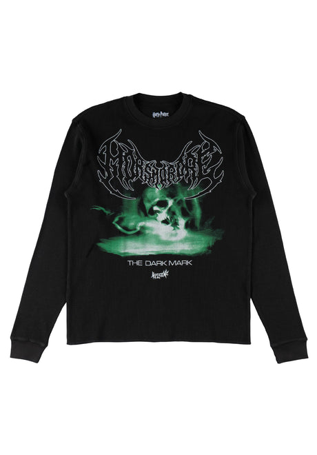 Welcome x Harry Potter Dark Mark Longsleeve black – Vorderansicht