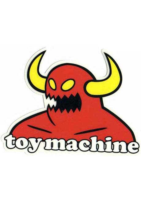 Monster Sticker black-red Vorderansicht
