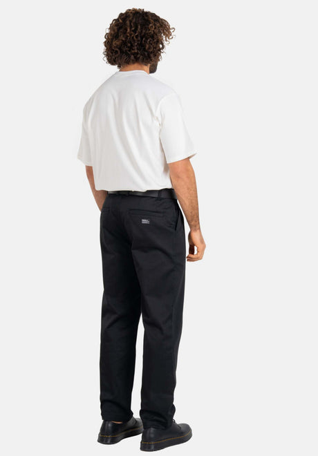 Reell Bowie Chino PC Chino- / Stoffhose deepblack – Rückenansicht