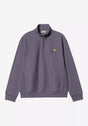 Half Zip American Script shadypurple Vorderansicht