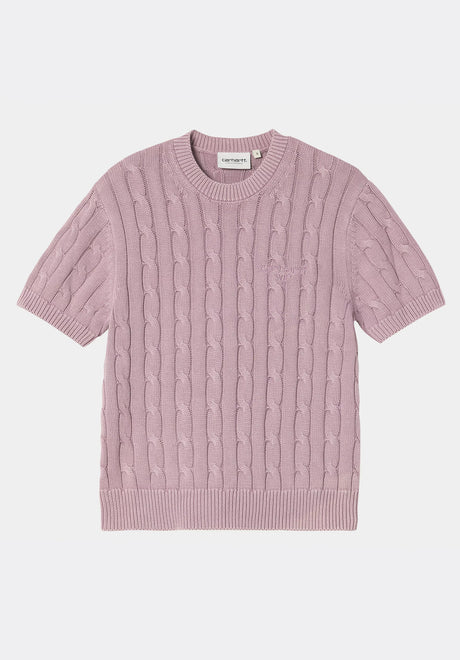 W Carter Knit T-Shirt pinkfoggarmentdyed Vorderansicht