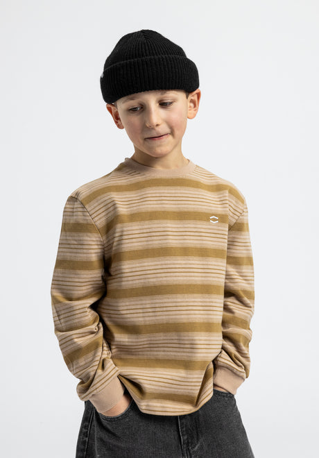 Icon Stripes Kids ocker-striped Vorderansicht