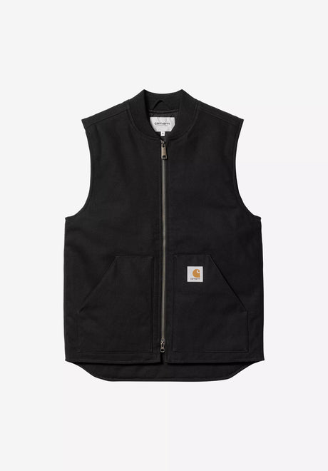 Carhartt WIP Classic Vest Weste blackrigid – Vorderansicht