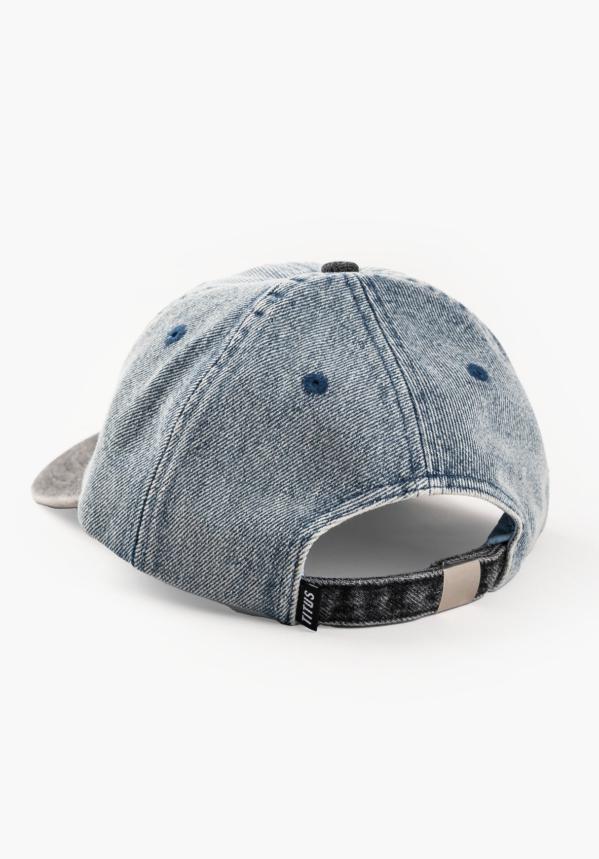 TITUS Classic Logo Dad Cap  icegreydenim-black Rueckenansicht