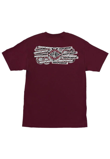 Sticker Slap Heavyweight maroon Vorderansicht