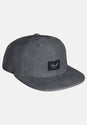 Flat 6-Panel Cap bluegrey-cord Vorderansicht