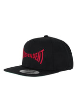 Span Embroidered 6-Panel Structured Snapback black-darkred Vorderansicht