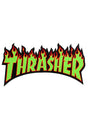 Flame Sticker Medium 6 green Vorderansicht
