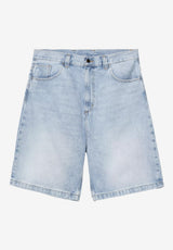 Brandon Short blueheavywornbleached Vorderansicht