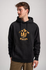 Rules Pine Trees Hoodie black – Vorderansicht