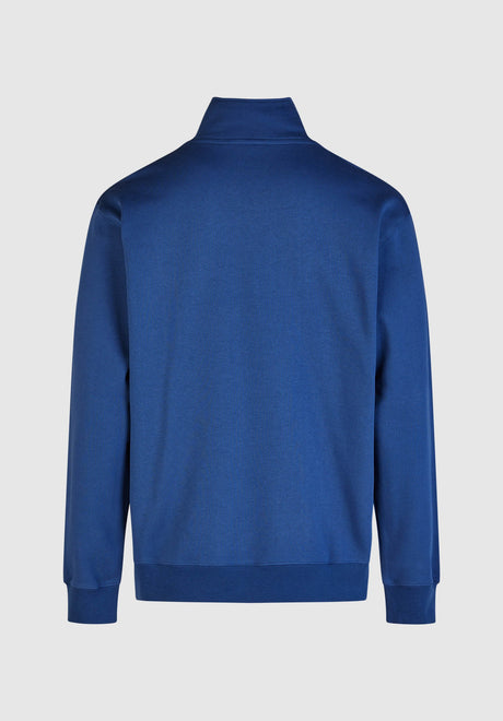 Cleptomanicx Ligull Classic Quarter Zip Sweatshirt estateblue – Rückenansicht