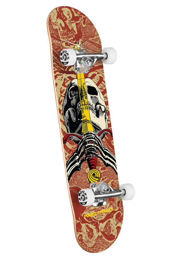 Skull & Sword khaki-burgundy Vorderansicht