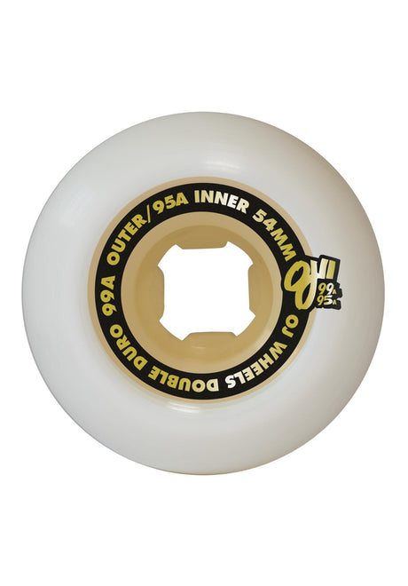 Double Duro Chubbies 99A/95A white Rueckenansicht