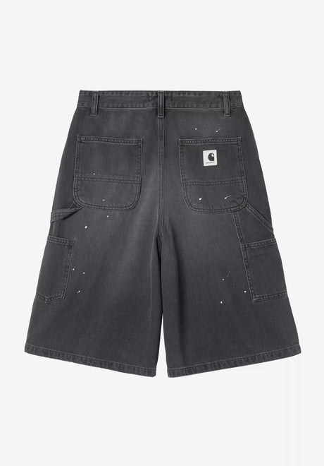 W' Nixon Double Knee bluedestroywash-splatter Rueckenansicht