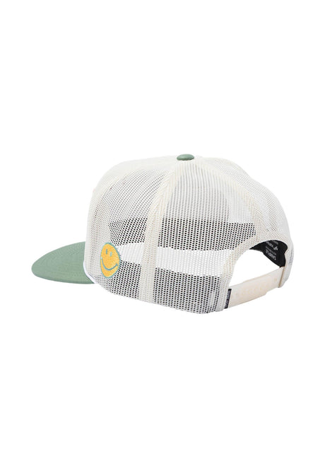 Lovers 5-Panel Trucker Snapback white-green Rueckenansicht
