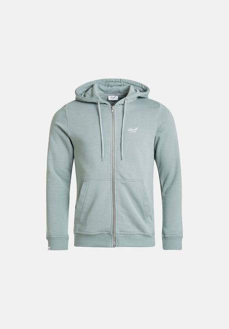 Reell Staple Terry Zip-Hoodie chinoisgreen – Vorderansicht