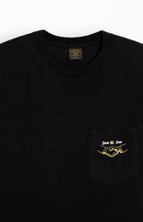 Speak Eazy Pocket Tee black Rueckenansicht