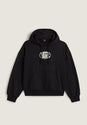 Oval Logo Retro black Vorderansicht