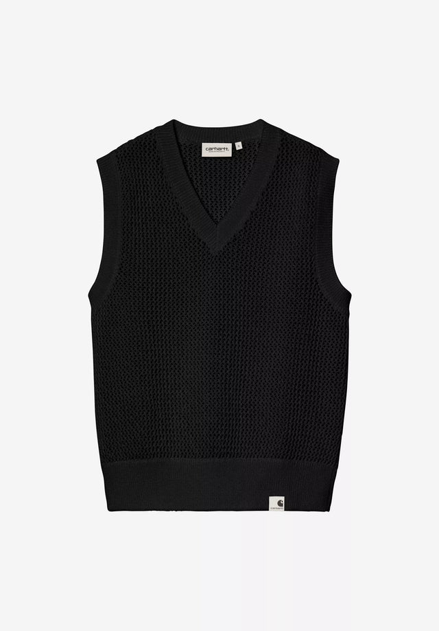 W' Stockton Vest black Vorderansicht