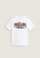 Racing Flames Kids white Vorderansicht