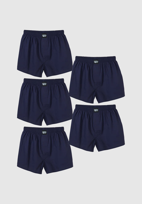 Plain 5er Pack navy Vorderansicht