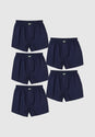 Plain 5er Pack navy Vorderansicht
