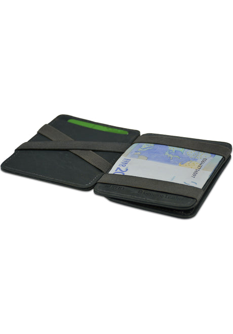 Magic Coin Wallet RFID grey Closeup1