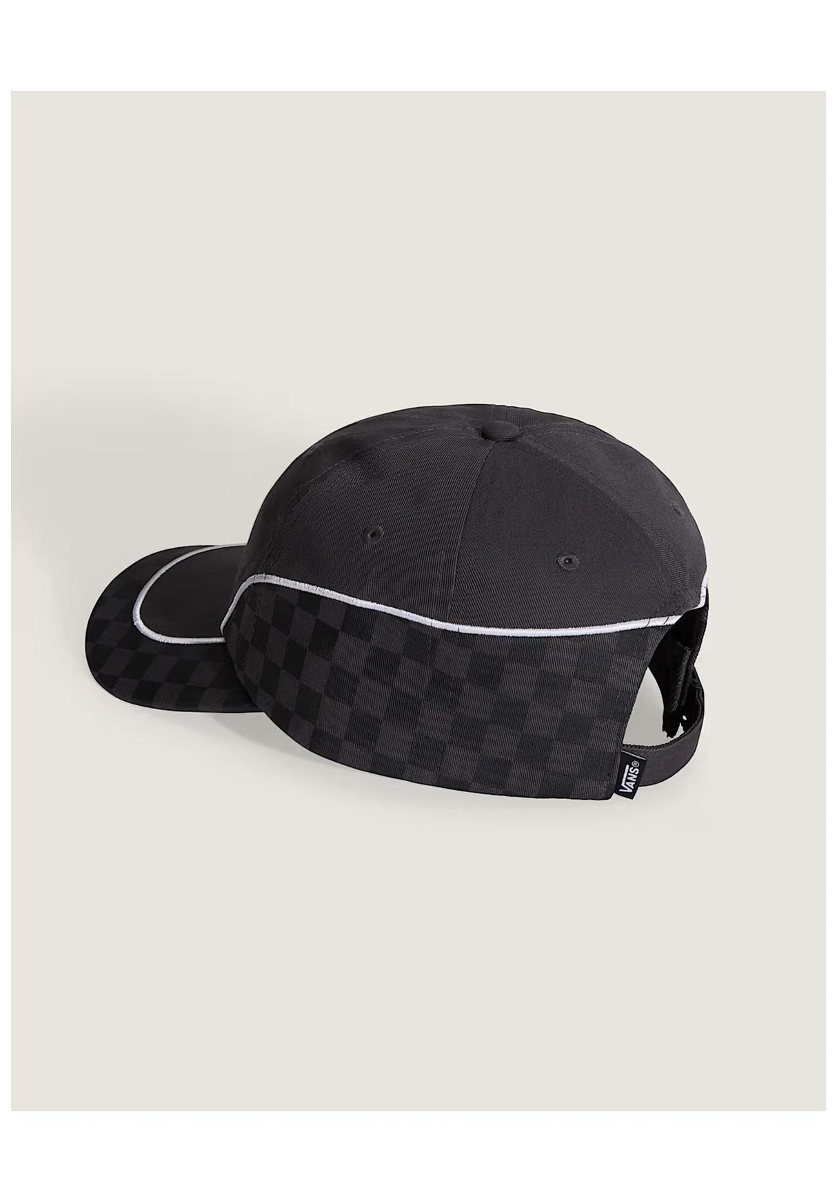 Retro Curved Bill Jockey black Rueckenansicht