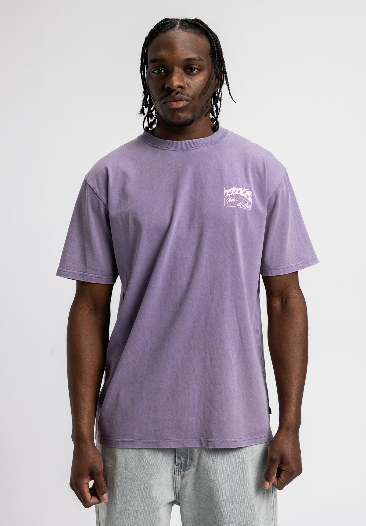 TITUS Heritage Clean T-Shirt darklilacfaded – Rückenansicht