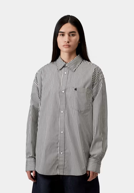 W' L/S Daldry Shirt daldrystripe-black-stripe Vorderansicht