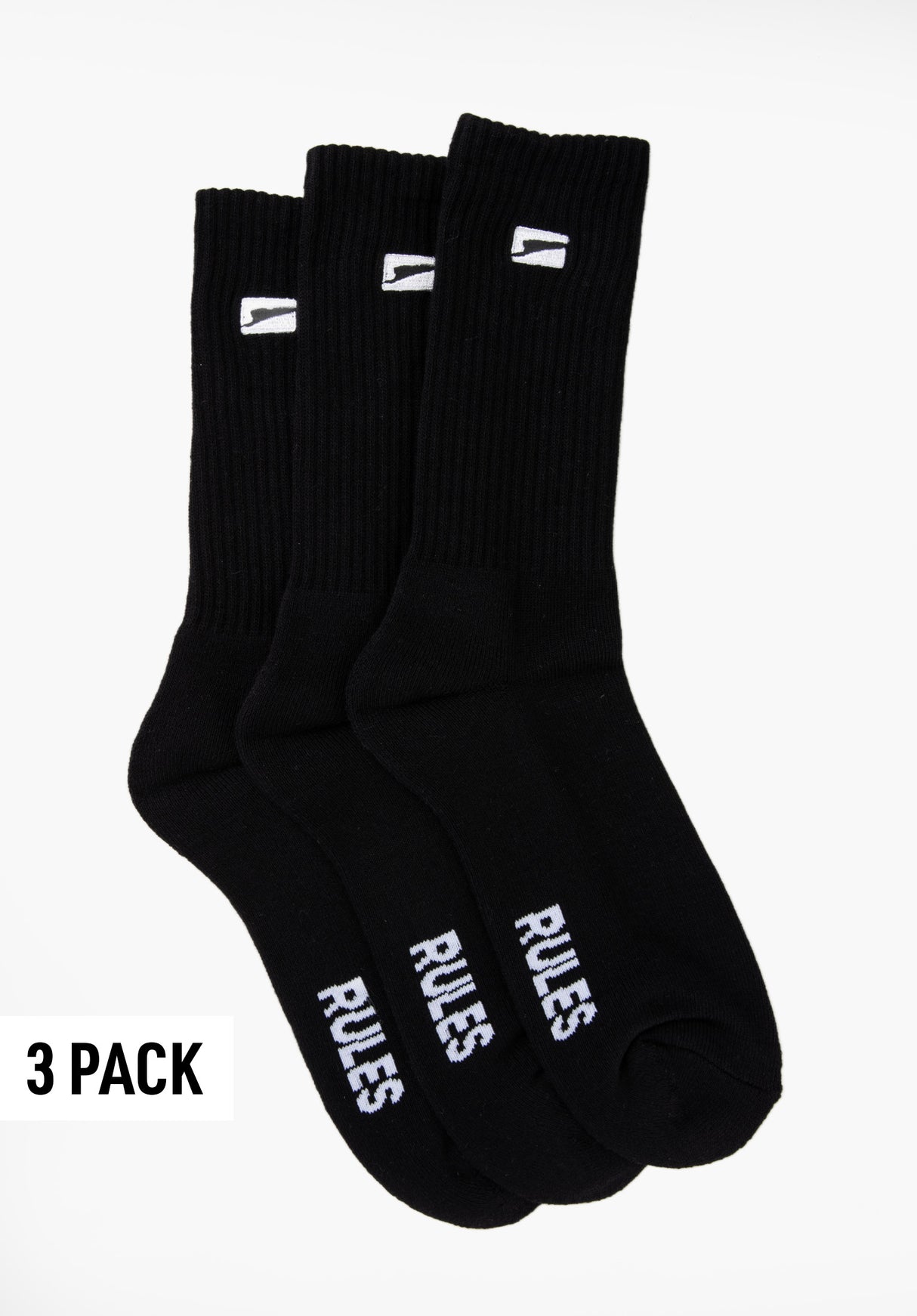 Emb Logo 3 Pack black Vorderansicht