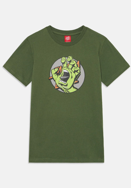 Youth Hand Dot Front darkmoss Vorderansicht