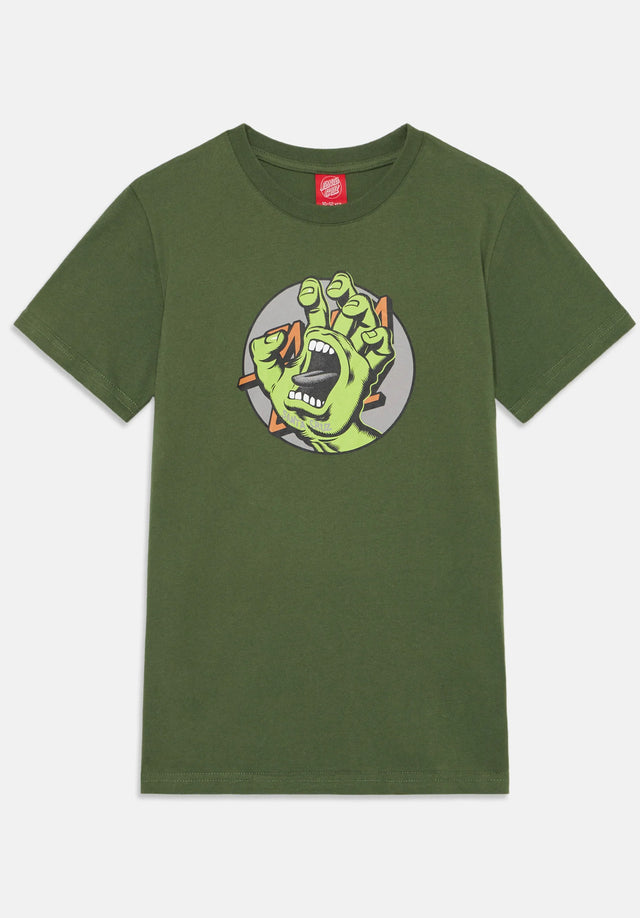 Youth Hand Dot Front darkmoss Vorderansicht