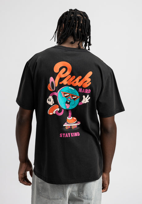 x YEYE WELLER Push hard blackfaded Vorderansicht