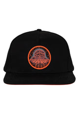 Lost At Sea 5-Panel Structured Snapback black Vorderansicht