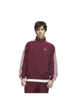 adidas-skateboarding Superfire TK Trainingsjacke darkred-white – Vorderansicht