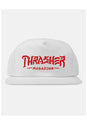 Thrash & Destroy Snapback white Vorderansicht