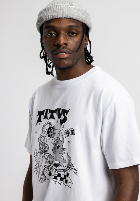 Devils World white Rueckenansicht