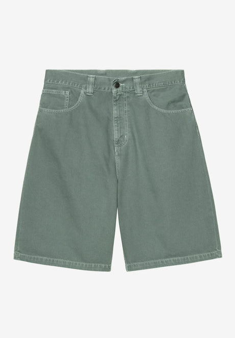 Carhartt WIP Brandon Short Jeans-Short velvetgreenstonedyed – Vorderansicht