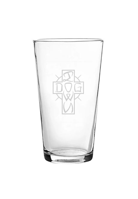 Ese Cross Pint Glass clear Vorderansicht