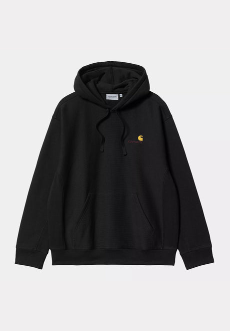 Hooded American Script black Vorderansicht