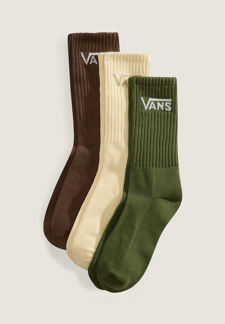 Vans Classic Crew 3 Pack Socken green-balsam – Vorderansicht