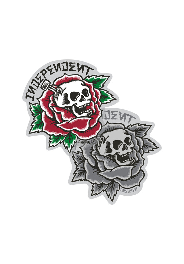 Dressen Skull Rose Mylar Sticker assorted Vorderansicht