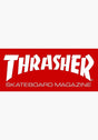 Skate Mag Medium Sticker 2-1/2 x 6 red Vorderansicht