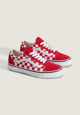 Old Skool colortheory-checkerboard-racingred Rueckenansicht